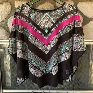Style & Co Dolman Kimono Sleeve Blouse Top Size S